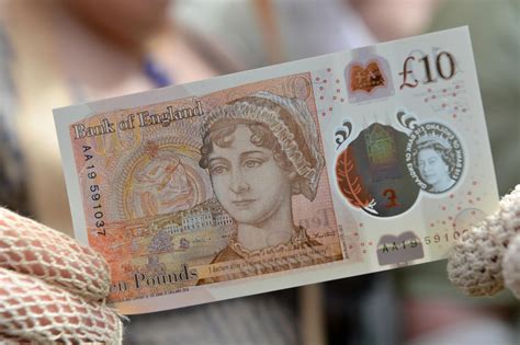 New Plastic Jane Austen 10-pound note launched in Britain ...