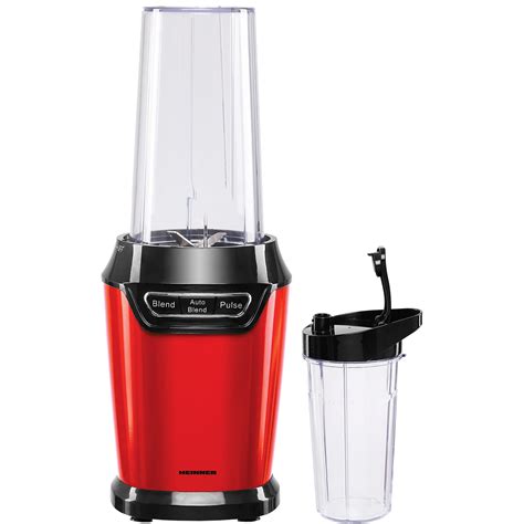 Нутри блендер Heinner HSB-D1000RD Sport, 1000 W, 2 съда, 3 функции ...