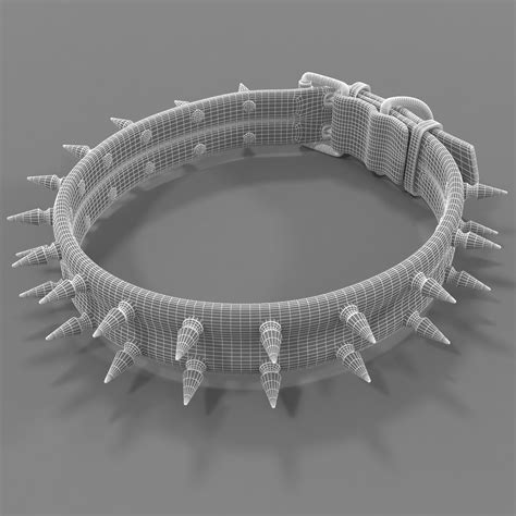 3d Model Spiked Dog Collar