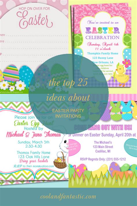 The top 25 Ideas About Easter Party Invitations - Home, Family, Style ...