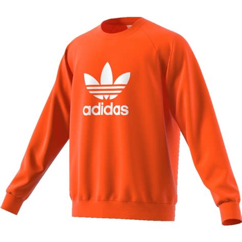 Trefoil Crew Sudadera Adidas Original Naranja