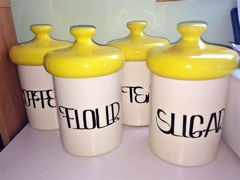 Yellow Kitchen Canister Set Yellow Kitchen Canister Set The Social