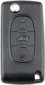 Kelay Key Fob Cover Replacement For Peugeot Partner 107 207 307 407 208