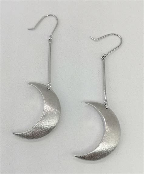 Vintage Moon Earrings Gold Moon Earrings Sliver Moon - Etsy