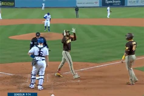 Fernando Tatis Jr Hit A Baseball Out Of Dodger Stadium On Thursday