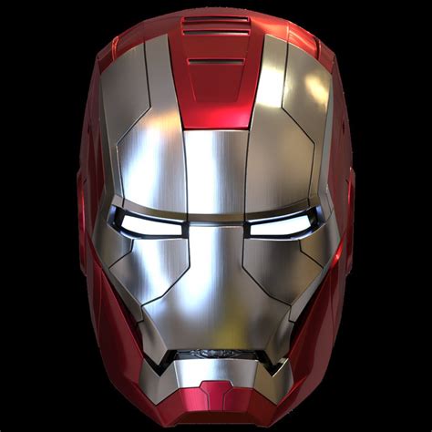 Iron Man Mk5 Helmet 3d Printable Model With Interior Details Etsy