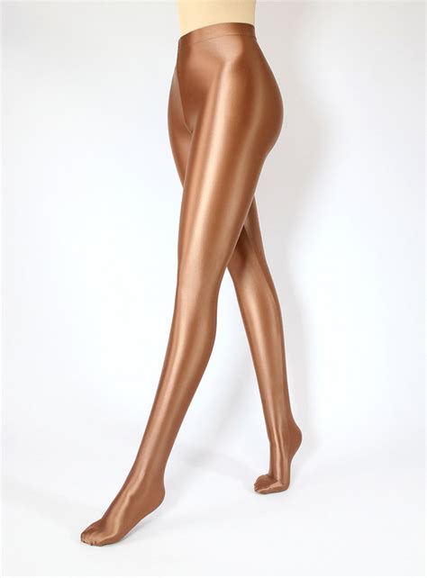 Satin Glänzende Lycra Glossy Opak Pantyhose Shiny Wet Look Etsy