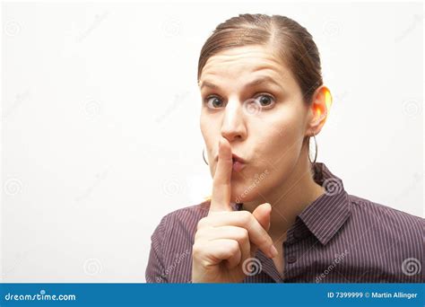 Hush Stock Image Image Of Sensual Girl Caucasian Brunette 7399999