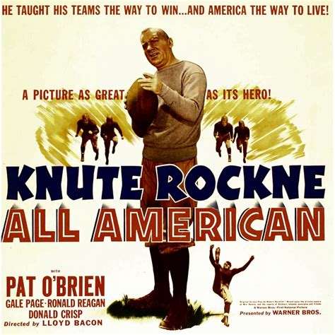 Knute Rockne All American Pat O'Brien 1940 Movie Poster Masterprint (24 x 36) - Walmart.com ...