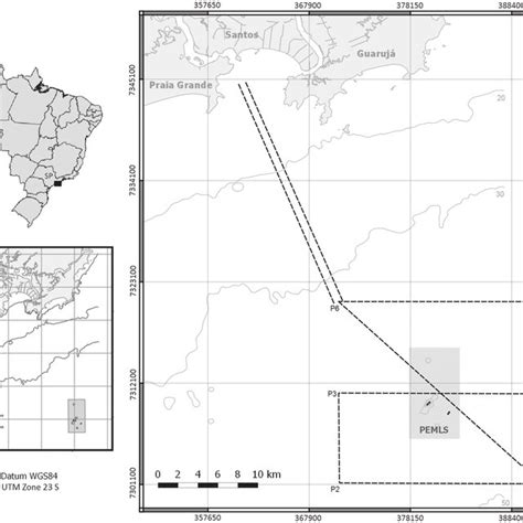 Geographical And Utm Coordinates Wgs84 Datum Utm Zone 23s Of The