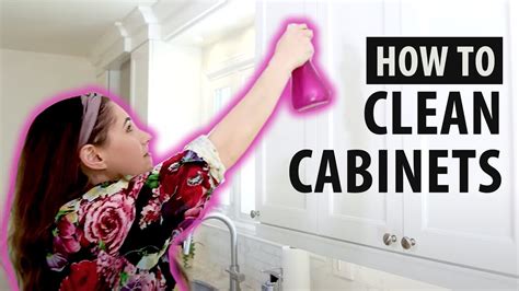 How To Clean Kitchen Cabinets Clean My Space Youtube