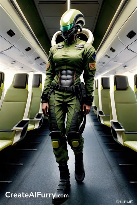 Standing Full Body Grinning Furry AI Porn