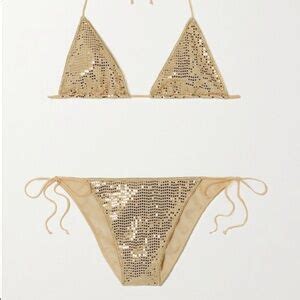 Oseree Swim Osree Disco Microkini Sequinned Bikini Poshmark