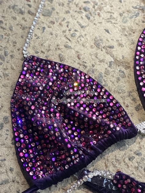 Competition Bikini Set Rhinestone Fitness NPC IFBB WBFF