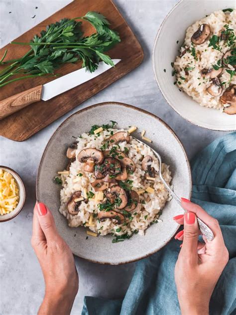 Risoto de Cogumelos Frescos Fácil Anita Healthy