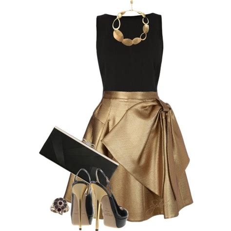 Black And Gold Outfit Ideas Dresses Images 2022