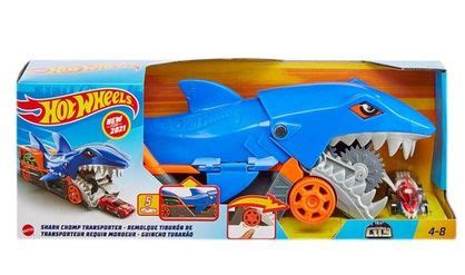 Игровой набор Hot Wheels GVG Сити Грузовик Хот Вилс Голодная акула с хранилищем для машинок