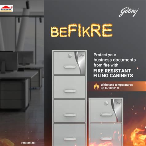 Godrej FRFC Fire Safe Filing Cabinet 4 DR 1H I LOCKER