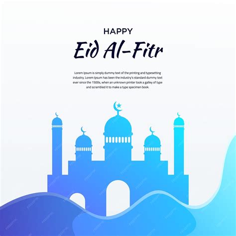 El Fondo De Color Gradiente Para La Celebración Islámica Del Eid Al