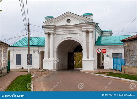 Historical Kyiv Gate Of Old Glukhov Fortress In Hlukhiv Town Sumy