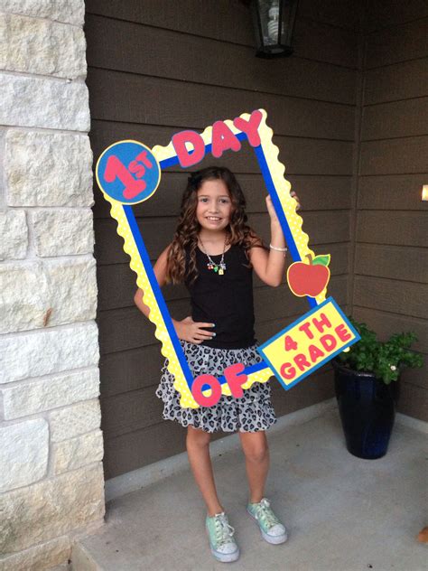 First Day Of School Photo Frame Portrait Preschool Kindergarten Grade
