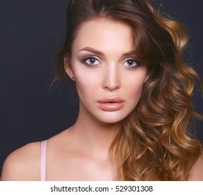Beauty Brunette Girl Long Shiny Wavy Stock Photo Shutterstock