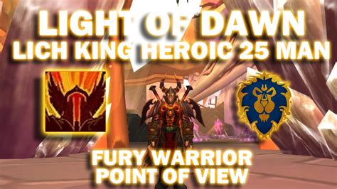 Heroic Lich King Man Fury Warrior Pov Warmane Icecrown