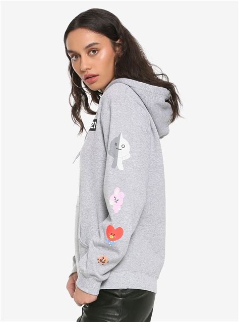 Bt21 Logo Girls Hoodie Large Hoodie Girl Pullover Hoodie Hot Topic