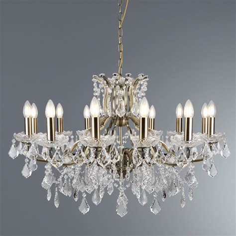 Searchlight Lighting 87312 12AB Paris 12 Light Ceiling Chandelier In