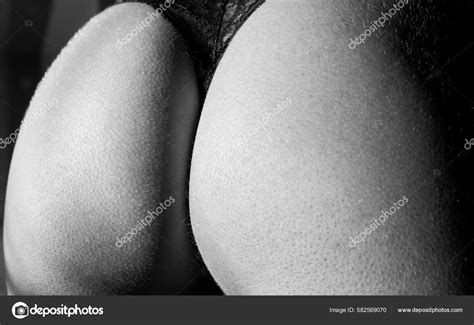 Butt Close Woman Shows Beautiful Buttocks Female Ass Fitness Sexy Stock Photo Tverdohlib