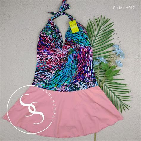 Jual Swimsuit Monokini Rok Wanita Swimsuit One Piece Baju Renang Wanita Dewasa Bikini Pantai