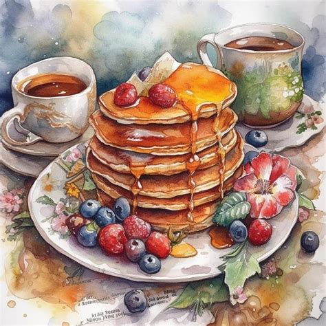 Pin by Elenbasilevs on Вкусняшки | Food art painting, Food painting ...