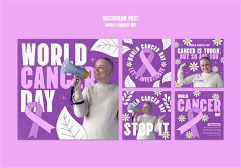 Free Psd World Cancer Day Instagram Posts