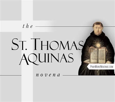 St Thomas Aquinas Novena Pray More Novenas Novena Prayers