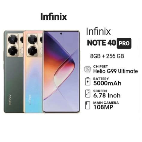 Jual Infinix Note 40 Pro 8 256 Garansi Resmi Shopee Indonesia