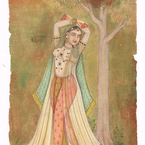 Mughal Nude Painting Etsy