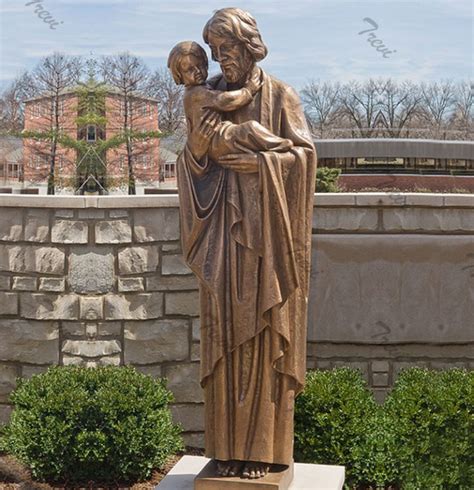 Where To Buy St Joseph Holding Babys Bronze Religious Statue Outdoor