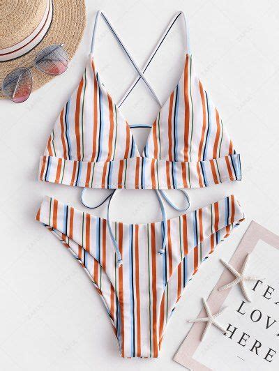 Striped Bikini Sale Online ZAFUL