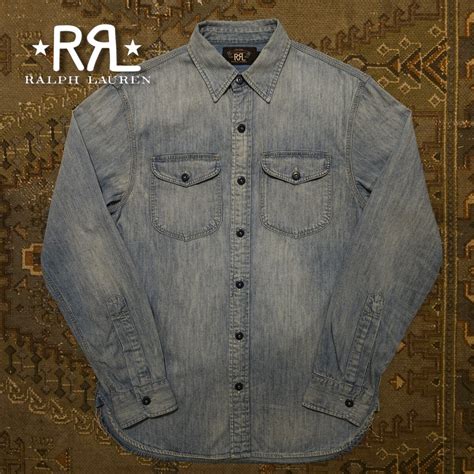 yahoo rrl indigo chambray work shirts