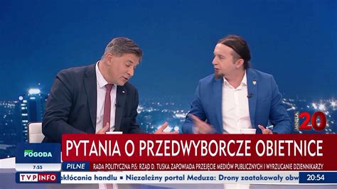 Awantura W Tvp Info Politycy Pok Cili Si Po L Sku Bo Jak Ci