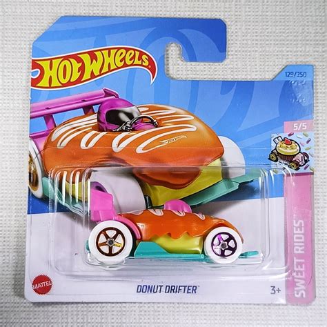 Hot Wheels Donut Drifter Treasure Hunt Collectible Model Car Miniature Gift Item For Car