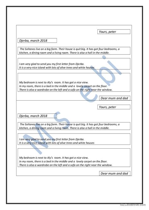 Aly S House English Esl Worksheets Pdf Doc