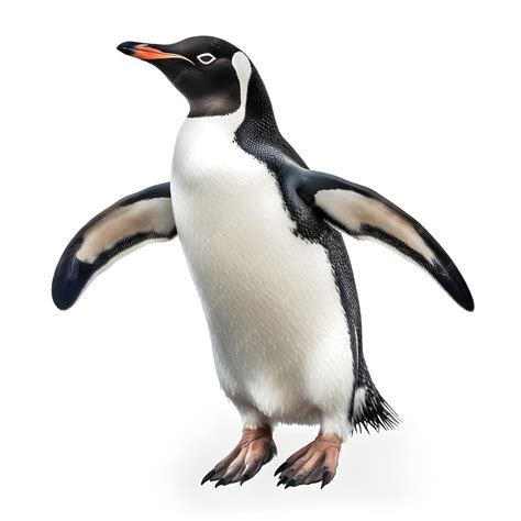 Premium Photo | A penguin on white background