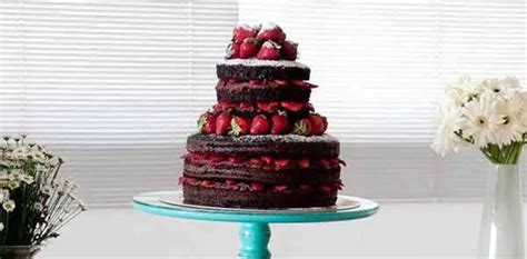 Naked Cake De Chocolate E Morango Comidinhas Do Chef
