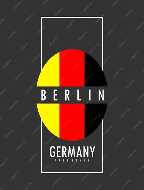premium vector berlin typography design tshirt print vector illustration