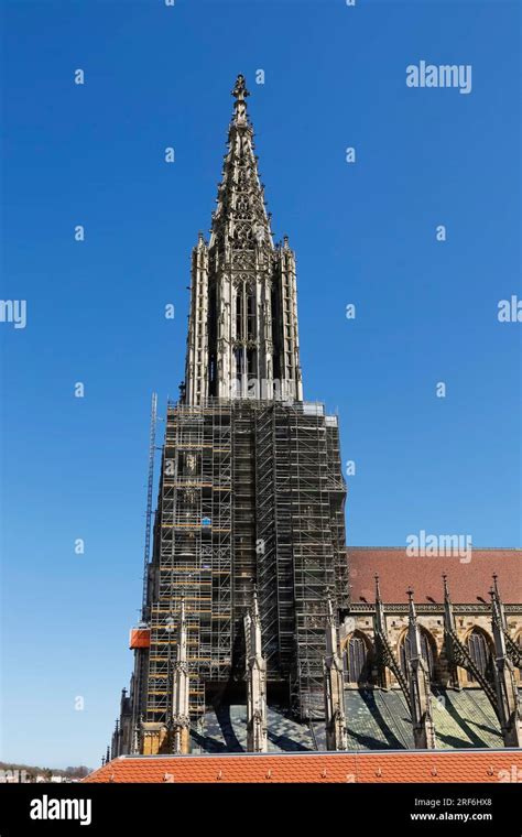 Ulm Cathedral West Tower Cathedral Of Our Lady In Ulm Roof Of The