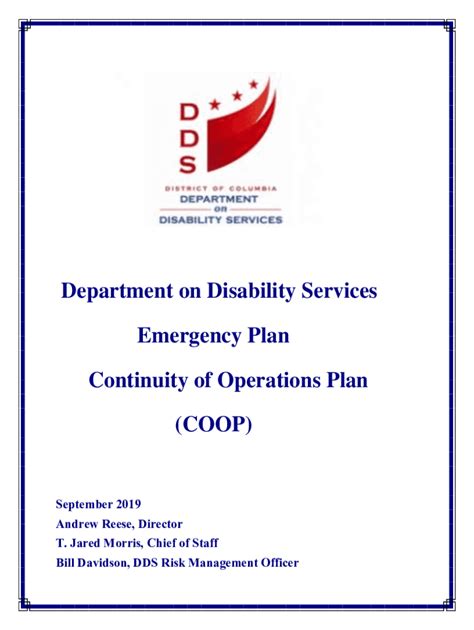 Fillable Online Dds Dc Dds Dc GovsitesdefaultDepartment On Disability