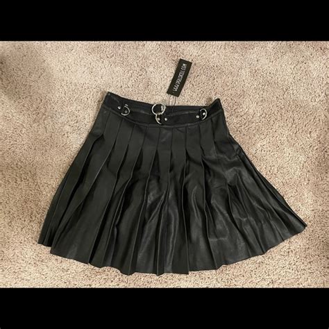 Dolls Kill Skirts Dollskill Black Pleated Skirt Size M Poshmark