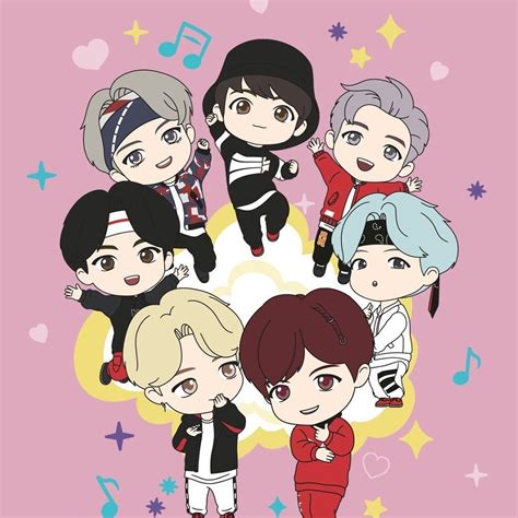 Pin By Marta Rubio Igor On Bts Bts Chibi Embroidered Canvas Art Bts