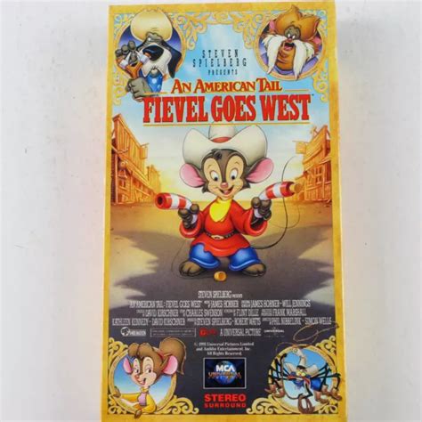 AN AMERICAN TAIL: Fievel Goes West VHS 1992 Animated Classic - Good